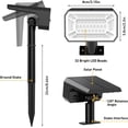 thumbnail image 6 of Flaow Solar Landscape Lights: 8-Pack IP65 Waterproof, RGB 7 Modes. Dusk-to-Dawn Color Changing Spotlights for Garden, Yard, Patio, Driveway., 6 of 7