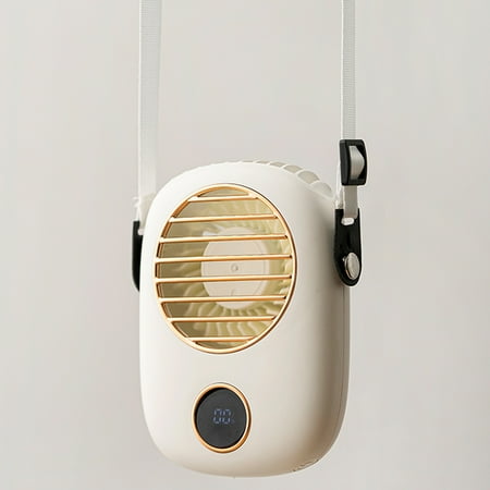

Huntermoon Mini Fan Silent Usb Charging Portable Handheld Student Dormitory No Leaf Lazy Hanging Neck Small Fan