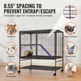 thumbnail image 3 of Ferret Jage VEVOR 39 Rolling Metal de 2 niveles para animales pequeños, 3 of 9