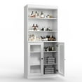 thumbnail image 4 of 100% Solid Wood 32" Bathroom Cabinet with Frosted Glass Doors and Adjustable Shelves, 4 of 6