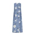 thumbnail image 5 of Robe d'Été Boho Mode Femme Col en V Sans Manches avec Poches Imprimée Robes pour Femmes 2023 Décontractée en Liquidation, 5 of 5
