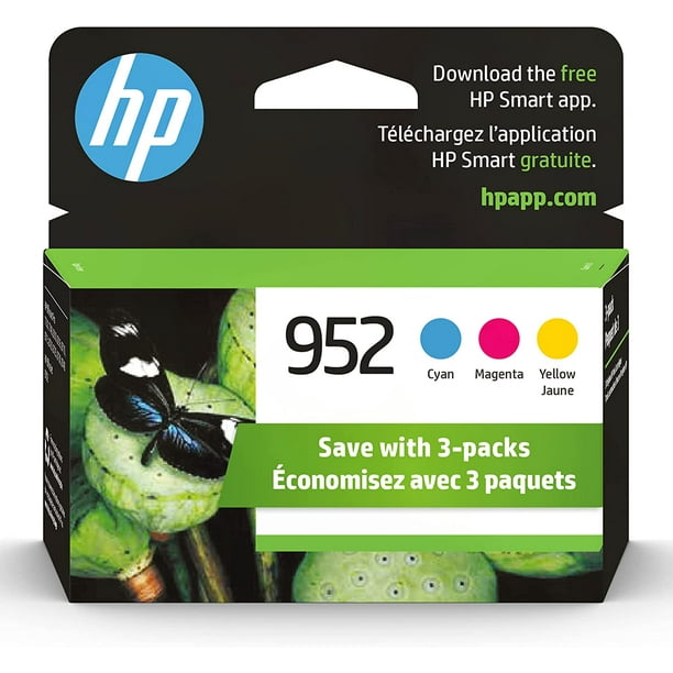 Hp 952 Cyan Magenta Yellow Color Ink Cartridges 3 Pack N9k27an 9534