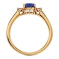 thumbnail image 3 of SuperJeweler 1 1/2 Carat Oval Shape Tanzanite and Two Diamond Ring In 14 Karat Yellow Gold For Women, 3 of 6