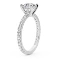 thumbnail image 3 of 4 Carat IGI Certified Radiant Shape Lab Grown Diamond Engagement Ring | 14K White Gold |Emily Eternity Diamond Ring | FG-VS1-VS2 Quality Friendly Diamonds, 3 of 5