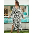 thumbnail image 2 of Kaftan Dresses for Women Fancy Long Caftans Loungewear Plus Size moomoo Dress Loose Bathrobe Batwing Sleeve Homewear Loose Beach Cover Ups Resort Dress, 2 of 10