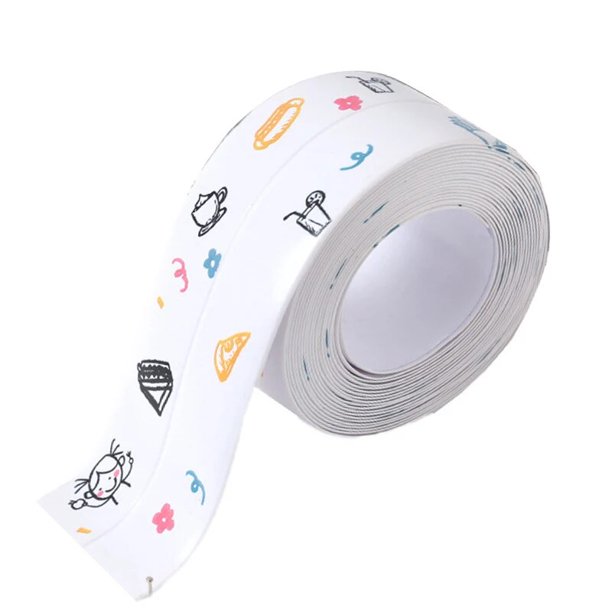 Cintas de sellado de Pvc para baño, cinta impermeable, tiras de sellado adhesivas, pegatinas de pared a prueba de moho para baño, cocina, calafateo, fregadero