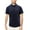 KC 1205 Navy, variant on Men's Lightweight Elastic Nylon Blend Short Sleeve Embroidered Logo Polo Shirt (KC 1205 Black L)