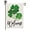 C, variant on Welcome St. Patrick''s Green Leopard-print Four-leaf Clover Garden Flag 12.5x18in, Home Outdoor Patio Holiday Garden Flag Decoration -D
