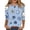Blue #246, variant on Easter Ladies Tshirt Funny 3/4 Sleeve Spring Tshirts Bunny 2026 Eggs Tees Plus Size Cute Crew Neck Tops Multicolor M