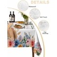 thumbnail image 2 of Happy Groundhog Day Table Cloth, Waterproof Tablecloth for Rectangle Tables, Cute Ground Rat Flower Bushes Leaves Reusable Washable Fabric Table Cover for Restaurant Kitchen Dining Tables 60"x84", 2 of 9