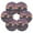 Wild Horses Running, variant on 6 Pcs Drink Coasters with Holder 3.94in Woven Coasters for Drinks Colorful Starfish and Seashells Coaster Set for Protection Table