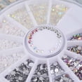 thumbnail image 2 of DIY 3D Nail Art Conseils Décoration Charmes Roue Cristal Paillettes Strass, 2 of 6