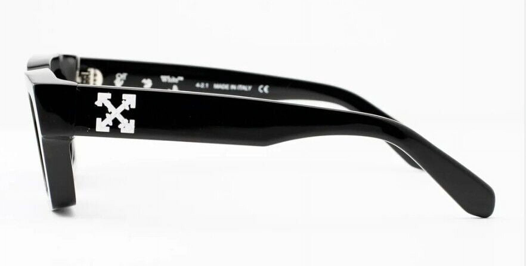 Off White Unisex Virgil Italy Sunglasses, Black/Blue