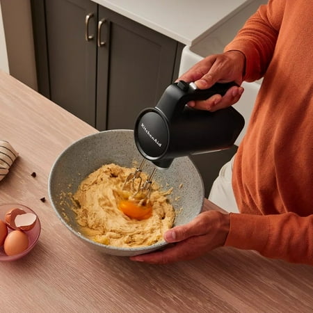 KitchenAid - Go Cordless Hand Mixer with Battery - Black