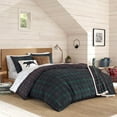 thumbnail image 4 of Eddie Bauer Home | Woodland Collection | 100% Cotton Soft & Cozy Premium Quality Plaid Reversible Duvet Cover Matching Shams, 3-Piece Bedding Set, Queen, Green, 4 of 4
