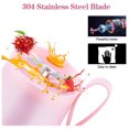 thumbnail image 3 of Geek Chef 10 Onces Bouteille de Mélange Portable Rechargeable avec Câble USB, Rose, 3 of 7