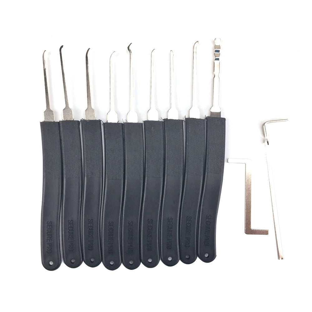 Strong Pick and Hook Sets Stainless Steel Lock Set 9Pcs Blue with Bag
