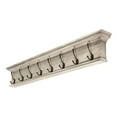 thumbnail image 4 of Home Wall Decorative Antique Brass Hardware 8 Hook Coat Rack, White, 4 of 7