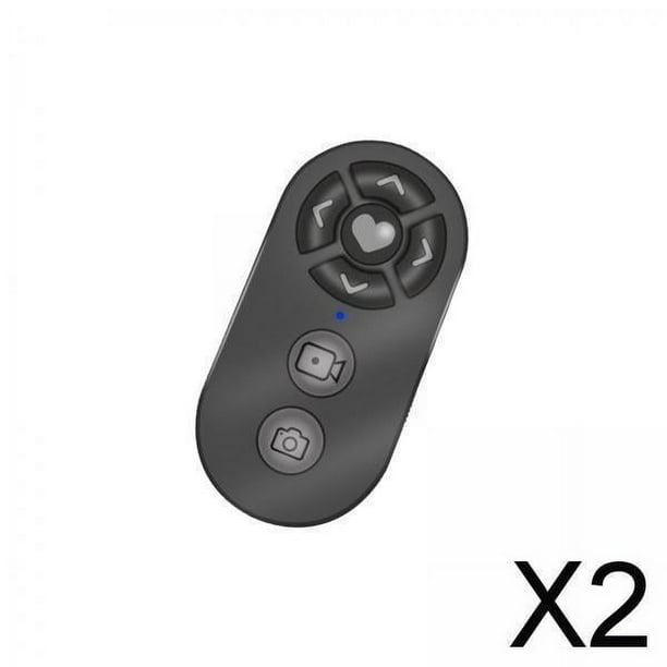 Control remoto del obturador de la cámara,Control remoto portátil del obturador de la cámara Bluetooth,Clicker de botón selfie inalámbrico para teléfonos inteligentes,Accesorios 2 piezas