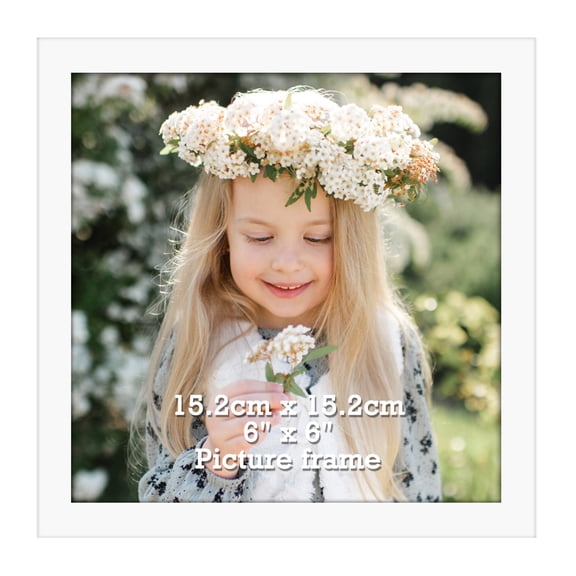 6x6 Picture Frame for Wall Gallery Photo Decor, White