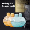 thumbnail image 4 of Molde para cubitos de hielo con bandeja de hielo de 4 piezas - (2 piezas) Embudo azul cielo + (2 piezas) Embudo amarillo plátano Adepaton CPB-US-CJZ205-5, 4 of 5
