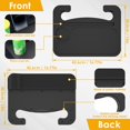 thumbnail image 4 of Car Steering Wheel Desk Plastic Steering Wheel Tray with Gap Filler Organizer Portable Auto Food Table Stand Tray Eating and Working Tray Car Laptop Stand Reusable for Most Vehicle, 4 of 10