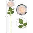 thumbnail image 2 of Artificial Rose Flower Blush Flowers Pink Roses Silk Flowers pcs with Long Stem Silk Roses Bouquet for Wedding Bridal Shower Party Home Decoration, 2 of 5