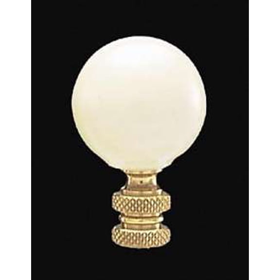 B&P Lamp® Beige Ceramic Finial, Tap 1/4-27F