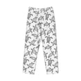 thumbnail image 4 of Goofa Hand Drawn Turtle Printed Soft Pajama Pants for Men, Wide Leg Comfy Casual Lounge Yoga Pants-XX-Large, 4 of 9