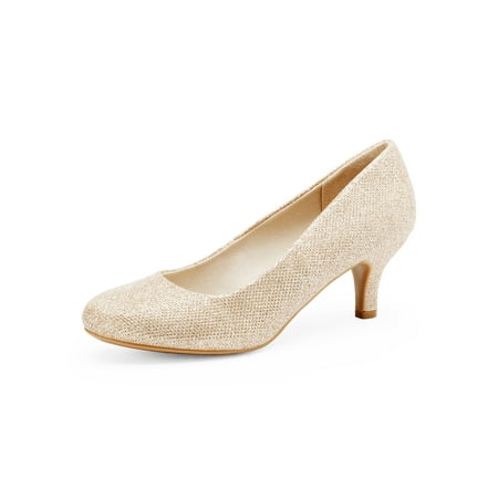 

Women‘s Luvly Bridal Wedding Low Heel Pump Shoes Women‘s Footwear
