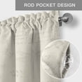 thumbnail image 6 of It's Fall Y'all Farmhouse Short Window Curtain Valances, Thanksgiving Pumpkin Sunflower Beige Rod Pocket Kitchen Valances for Living Room Bedroom Bathroom Cafe 42" x 12", 6 of 8