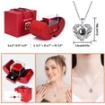 thumbnail image 5 of Preserved Red Real Rose with "I Love You" Heart Necklace, Eternal Flower Gift for Her, Mom, Wife, Girlfriend, Grandma on Valentine's Day, Christmas, Birthday, Mother's Day, Anniversary, Thanksgiving, 5 of 7