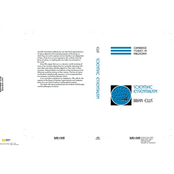 Cambridge Studies in Philosophy Scientific Essentialism, (Hardcover)