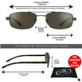 thumbnail image 2 of proSPORT Sunglass Reading Sunglass Reader Square Aviator Tortoise Frame Not Bifocal, 2 of 5