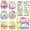 Multicolor, variant on Cheapark Auto Adhesive Easter Bunny Egg Sticker Kit for Kids Spring Craft Party Activity