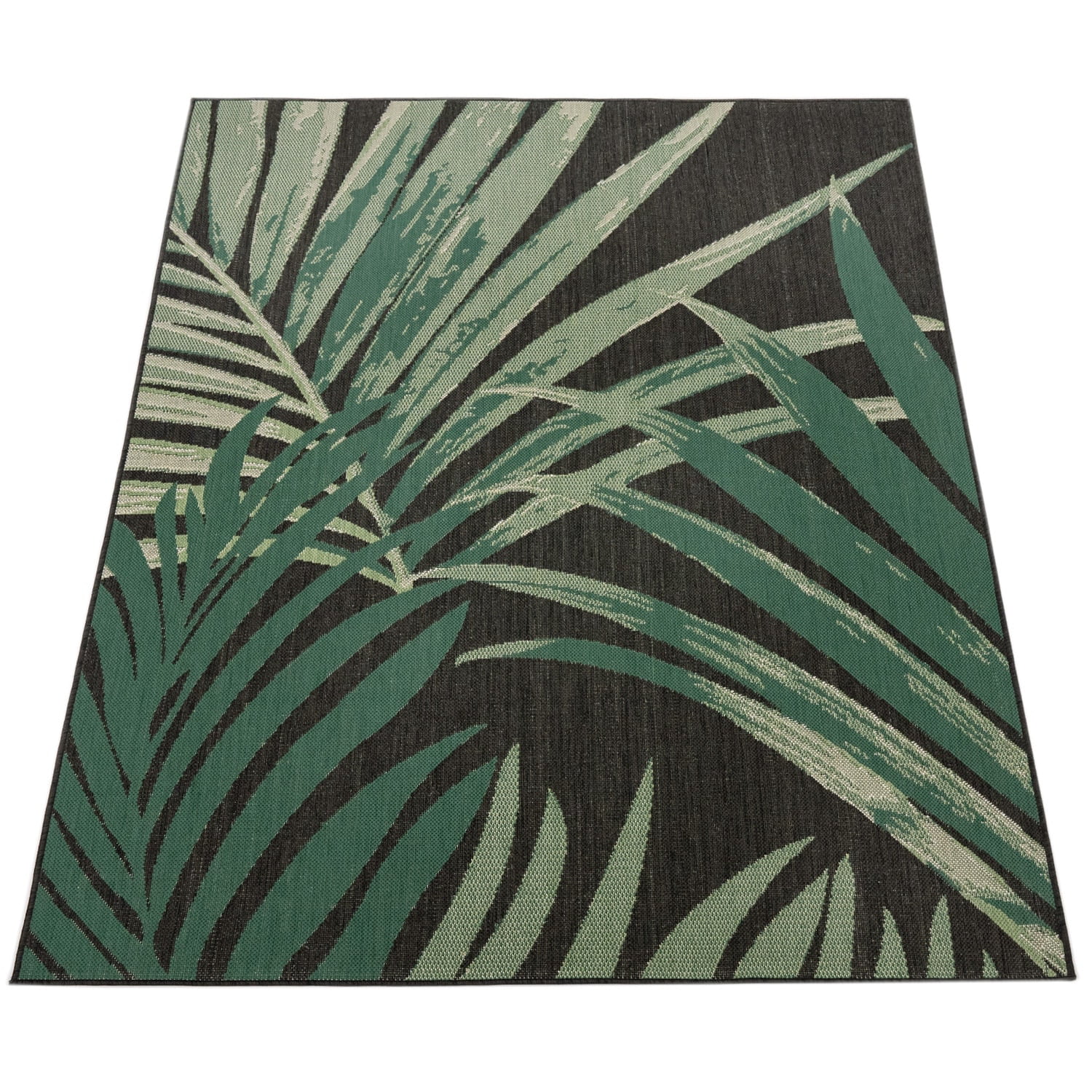 Paco Home Indoor & Outdoor Rug - Jungle Design with Green Palm Trees Green  4'7 x 6'7 4' x 6' Runner, Outdoor, Indoor Living Room, Patio Rectangle 