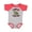 Baseball Heather and Red, variant on Cute Turtle Love Boys or Girls Baby Bodysuit