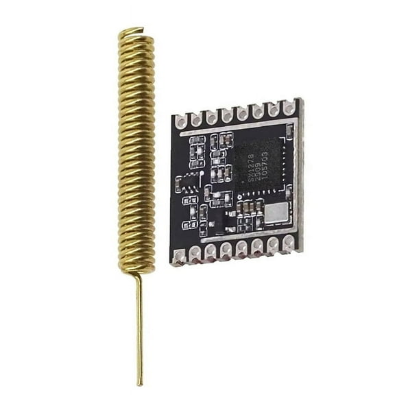 LoRa Wireless Transceiver Module 433M Long-Distance Transparent Communication SX1278,1 * Module 1 * Aerial,Black