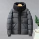 thumbnail image 3 of Chaqueta acolchada de color informal y cómoda con capucha para hombre y mujer, abrigos cortos gruesos y cálidos, novedad de invierno de 2024, 3 of 5