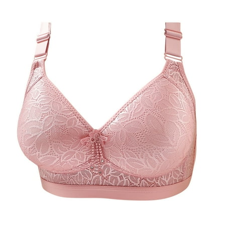 Bigersell Wireless Cami Bra Women Embroidered Comfortable Breathable Bra Underwear No Underwire Big & Tall Size Tank Tops Bra  Style 9169  42B