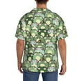 thumbnail image 3 of Sikiie Cute Frog Men's Wrinkle Free Untucked Cuban Shirt Business Casual Button Down Shirts Short Sleeve ShirtX-Large, 3 of 5