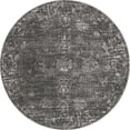 thumbnail image 3 of Unique Loom 3151881 Tapis Rond 6 x 6 Pi. Casino Sofia, Gris Foncé, 3 of 4