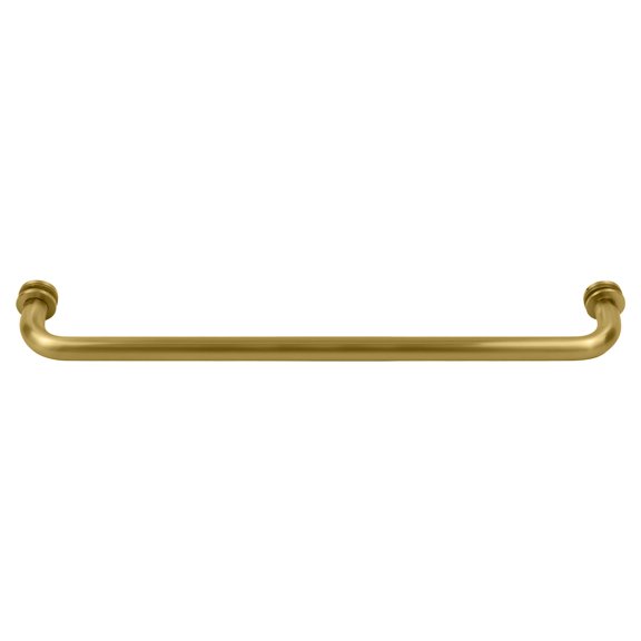 CRL BM18SB Satin Brass 18" BM Series Tubular Single-Sided Towel Bar
