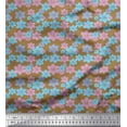 thumbnail image 1 of Soimoi Rayon Crepe Fabric Artistic Floral Print Fabric by Yard 46 Inch Wide, 1 of 3