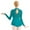 Teal, variant on MSemis Women's Floral Lace Long Sleeve Figure Ice Skating Dress