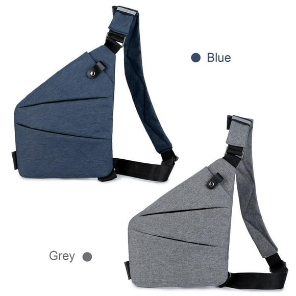 Bandolera J-one Casual para hombre de tela Oxford gris