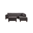 thumbnail image 3 of Hilo Dark Gray Fabric Reversible Sectional Sofa with Cupholder Storage Ottoman, 3 of 3