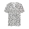 thumbnail image 5 of Aloohaidyvio Plus Size Shirts for Women,Women's Trendy Polka Dot Print T Shirts Summer Soft Basic Tees Short Sleeve V Neck Tunic Tops Loose Dressy Blouse, 5 of 5