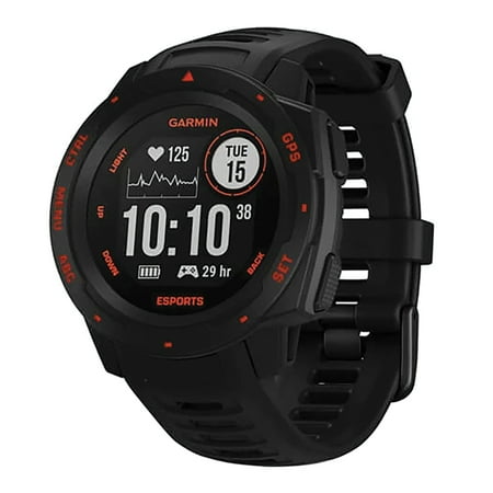 Garmin - Instinct Esports GPS Smartwatch 22mm Fiber Reinforced Polymer - Black