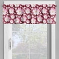thumbnail image 4 of Ambesonne East Valance & Curtain, Romantic Floral Pattern, 55"x45", Pink Yellow Maroon, 4 of 6